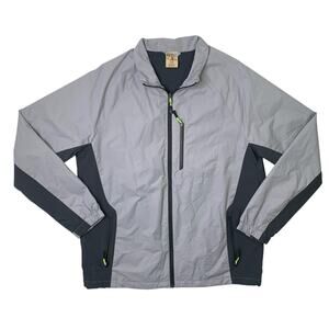 RedHead Jacket Mens L Large Gray Navy Waterproof Lightweight Mesh Lined Outdoor